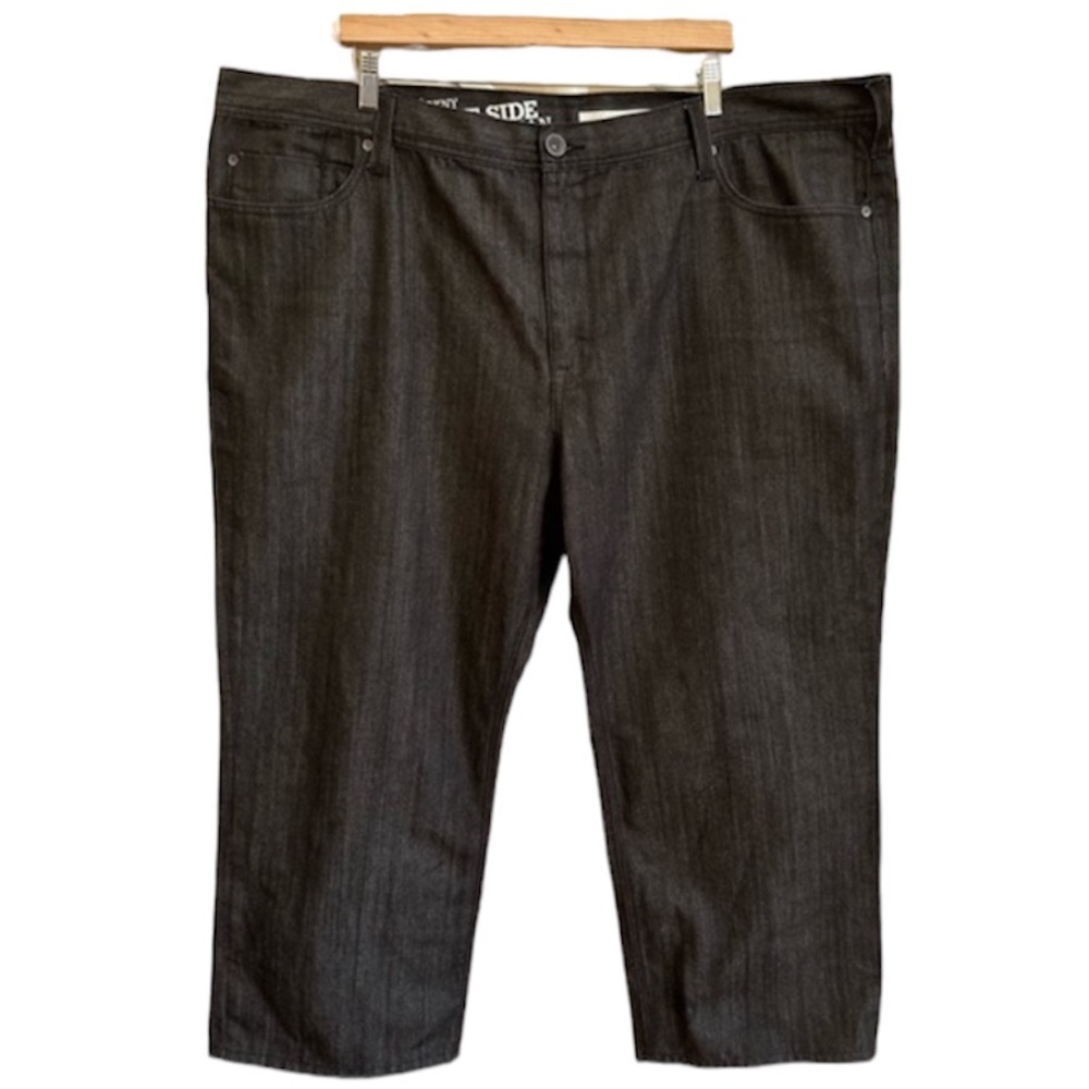 NEW DKNY WEST SIDE Straight Leg Dark Black Wash Jeans Size 50” W x 30” L